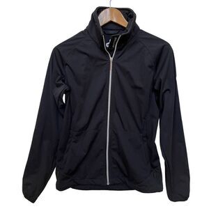 Cross Golf Sportswear Windbreaker Jacket Sweden Water Resistant Black Women’s M